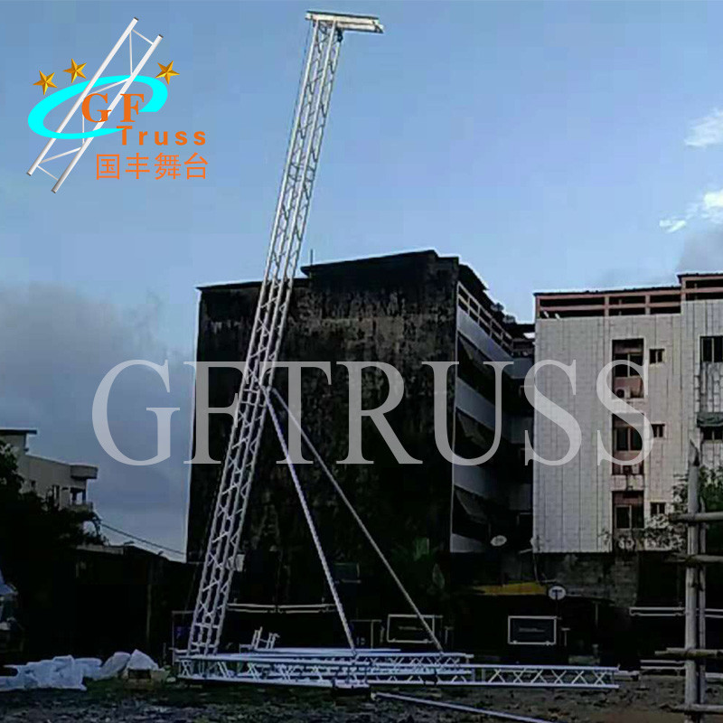 Outdoor Activities 12M Aluminum Line Array Speaker Truss 50*3mm Main Tube