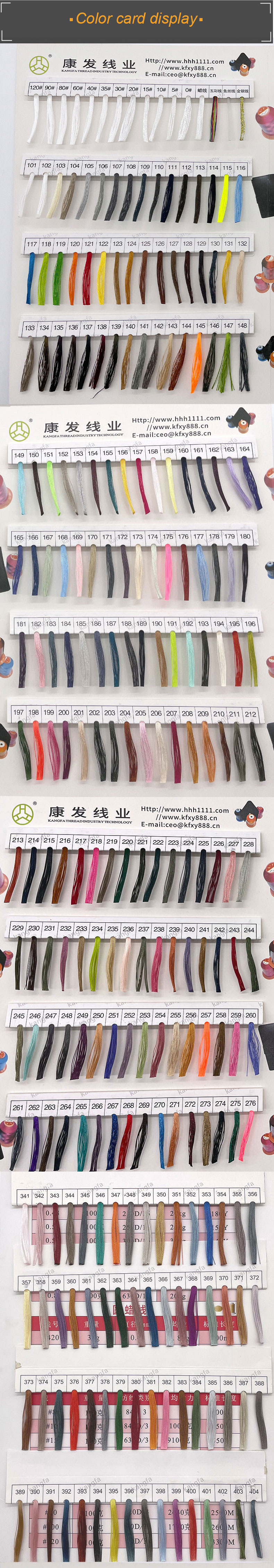 400g Rolls 1mm Braided Thread 210D/16 Non Waxed Polyester Thread for Textile Industry