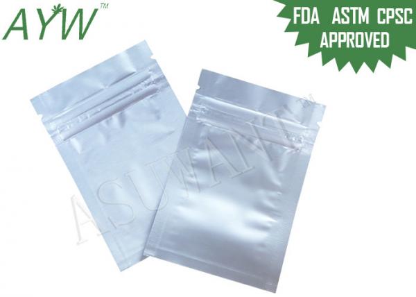 Quality Small Reclosable Foil Lined Bags Moisture Barrier For Medication Storage for sale