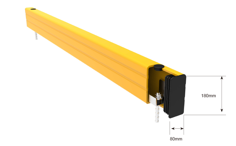 Flexible Pedestrian Barrier  Anti-Collision Guardrails Warehouse Safety Barrier Traffic Guardrails