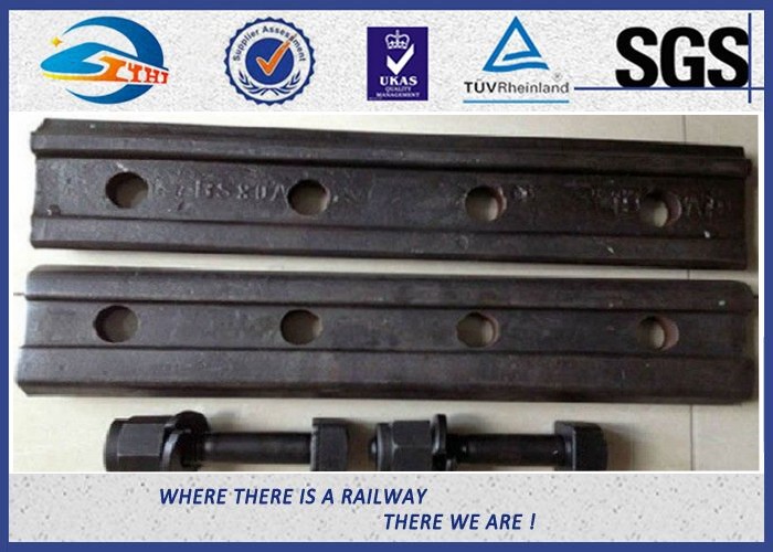 UIC60 4 hole Railway Fish Plate for Track ASTM and DIN Steel with Hex Nut