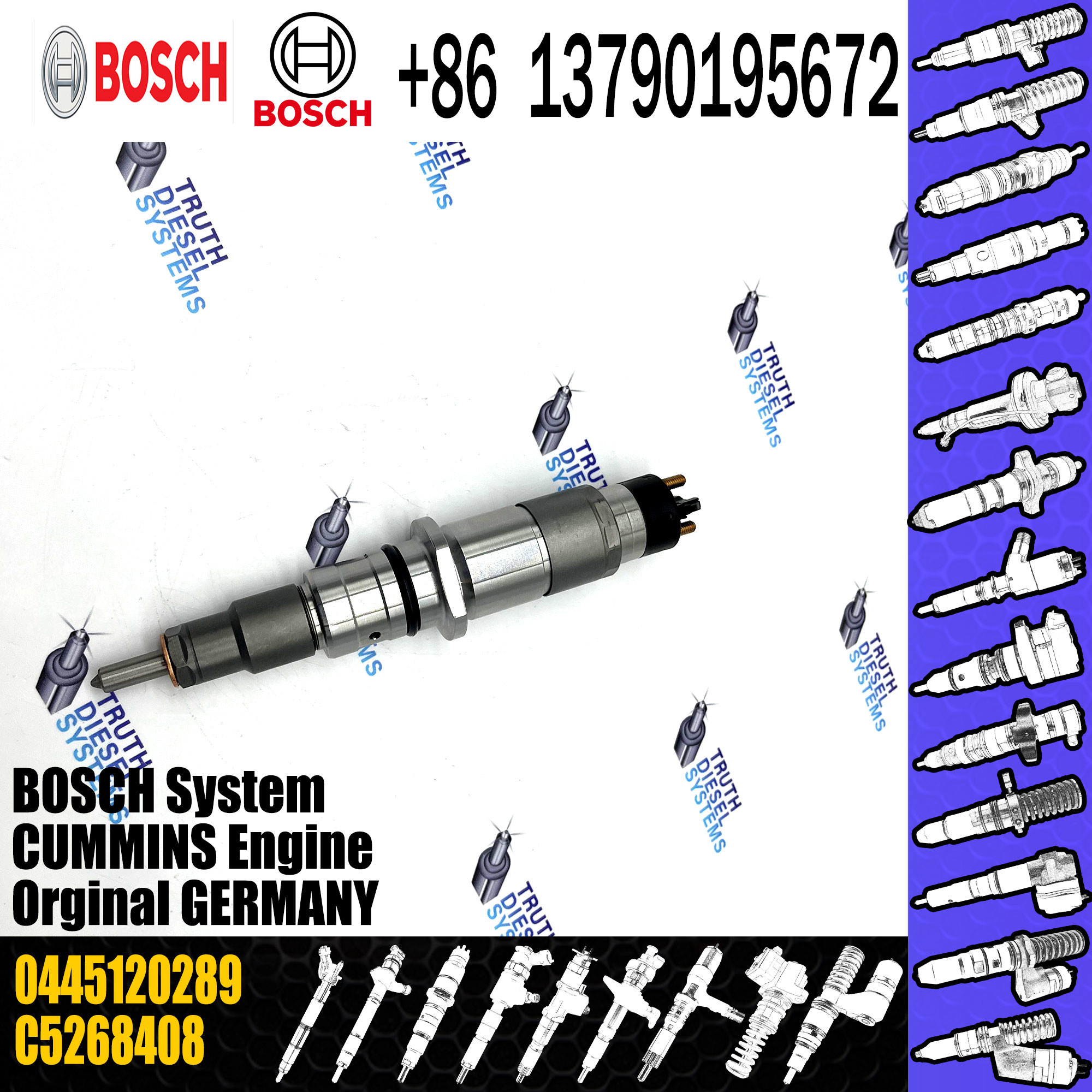 high quality common rail fuel injector0445120215 0445120213 0445120170 0445120343 0445120289 0445120059 0445120231