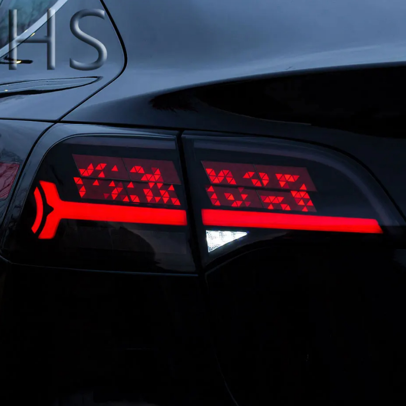 Tesla Model 3/Y Brake Steering Dynamic Model Y Flow Light Scanning Taillights M3/Y Modified Text Display