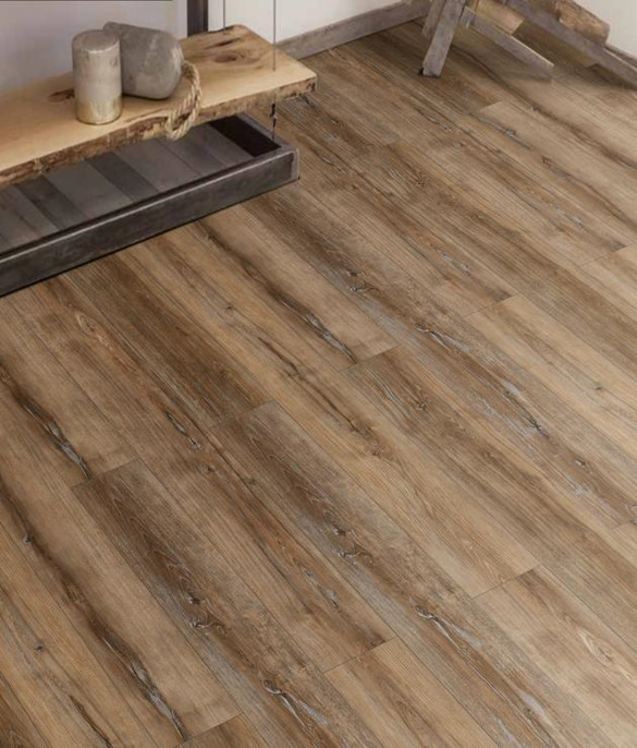 4mm Fireproof Luxury Rigid Core SPC Flooring Hickory GKBM DM-W40020