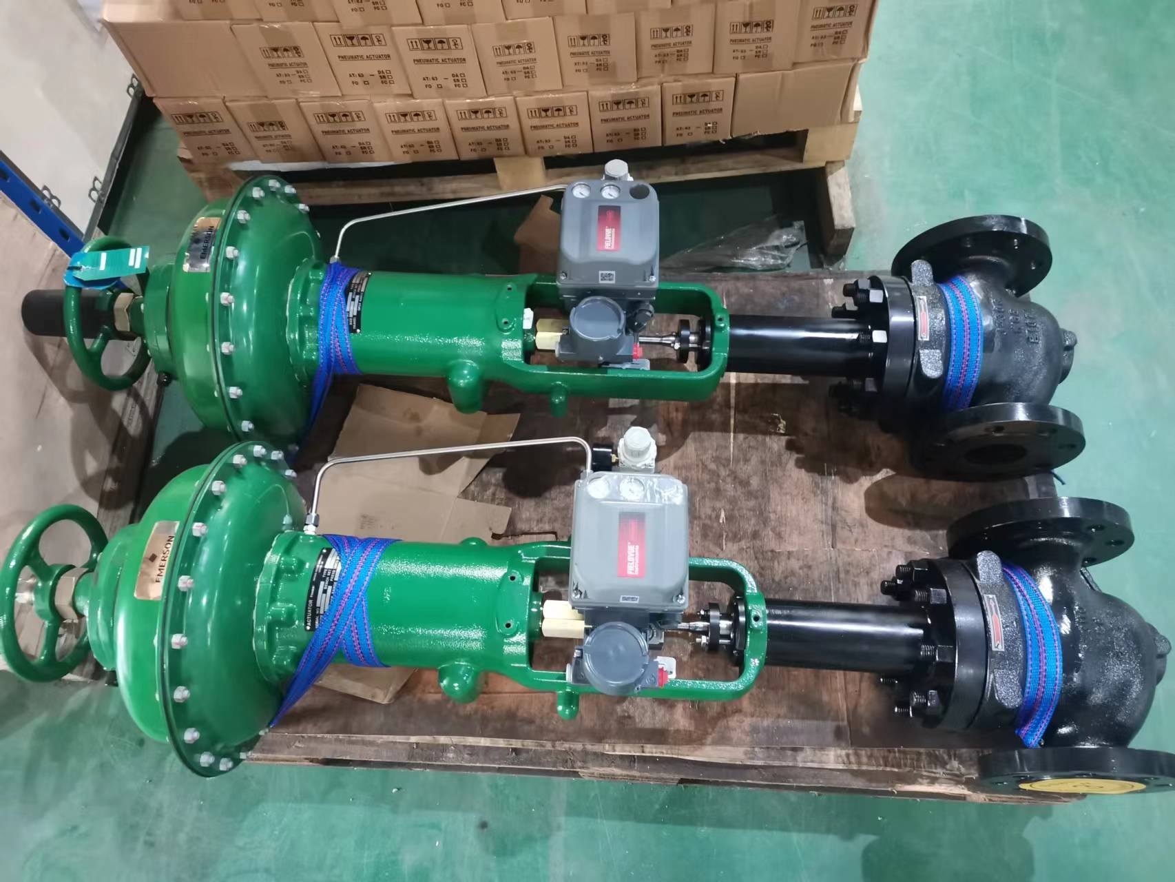 Globe Control Valve Pneumatic On/Off Globe Valve With Electric Pneumatic Actuator