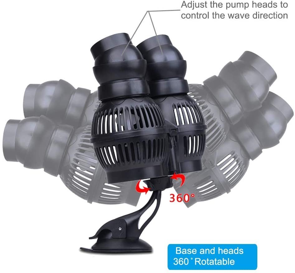Submersible Wave Maker Aquarium Pump 16W For Freshwater Saltwater