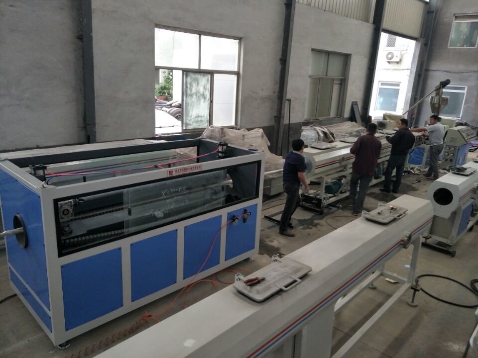 25000N Twin Screw 315mm Plastic PVC Pipe Making Machine