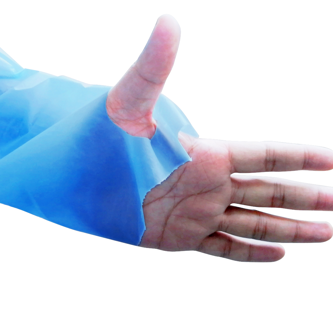 Plastic Disposable Aprons For Healthcare Workers / Medical Staff Protection