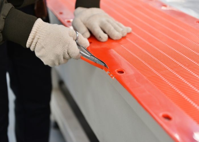 Coa Industry Vibrating Polyurethane Mesh Ellipse / Slot Aperture Type