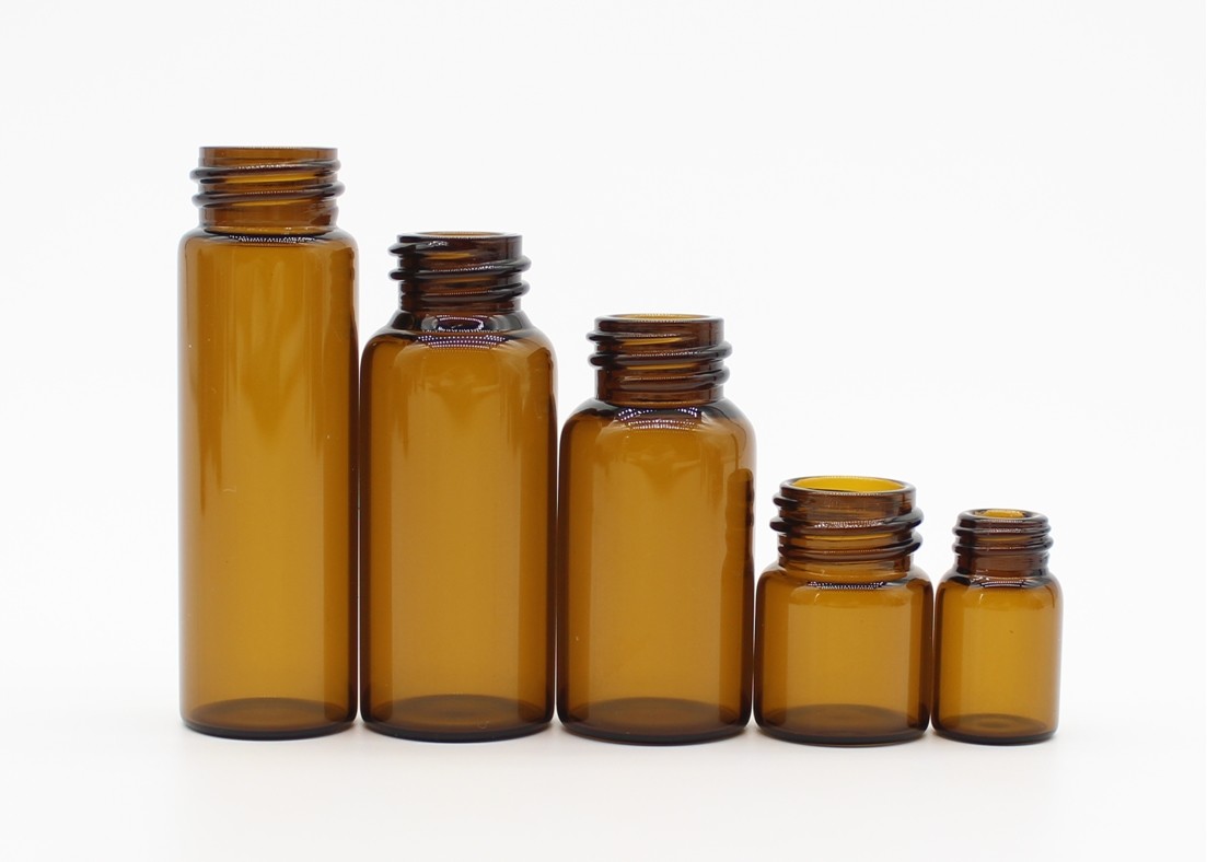 1-30ml Screw Top Glass Vials , Glass Bottle Vials For Perfume Essential Oil Bottle