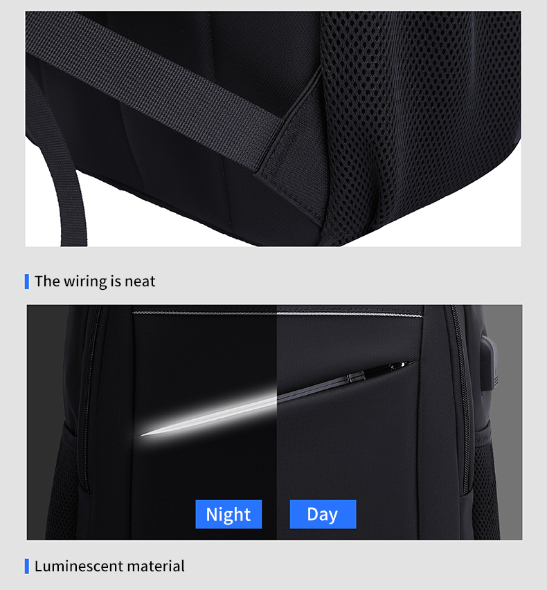 Factory direct sales men's waterproof school bag large capacity business 15 inch Laptop Bag Backpack
