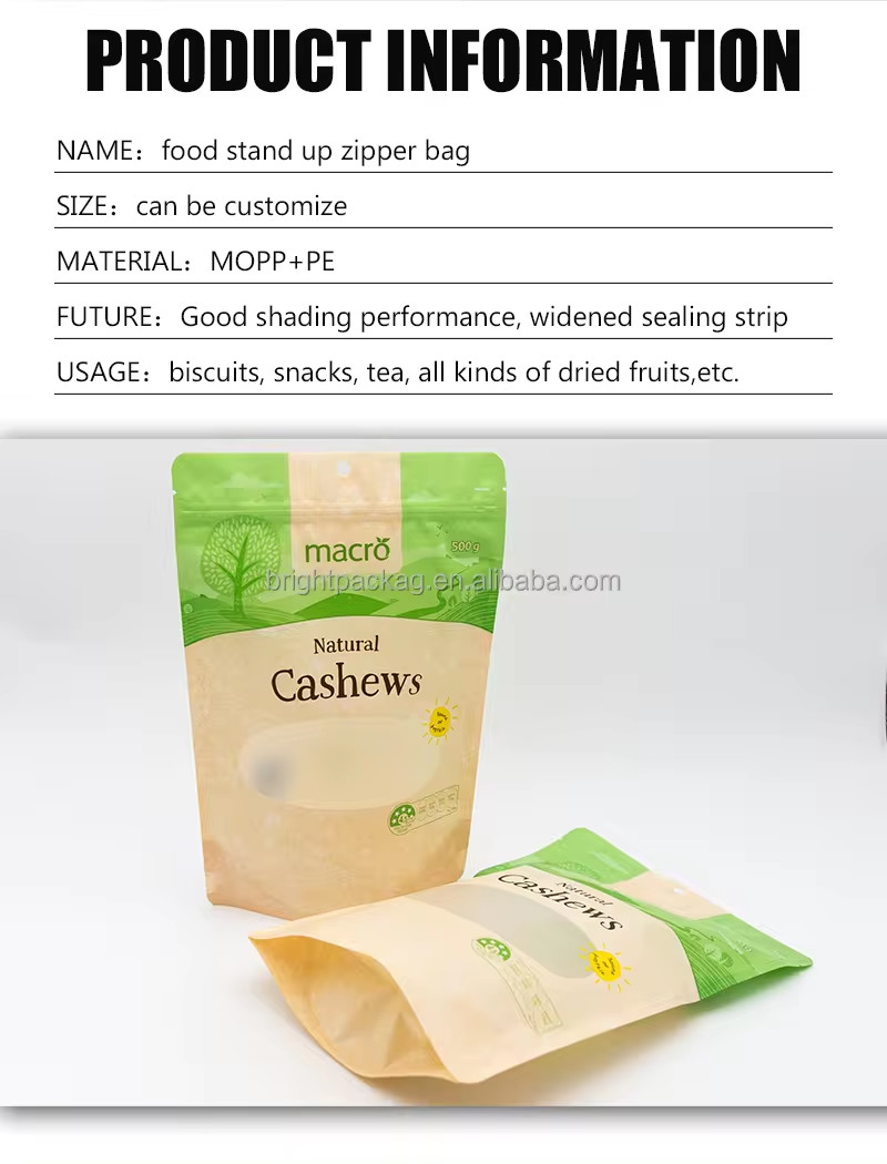 Premium Quality Plastic Composite Food Zipper Bags - Durable, Leak-Proof & Easy-Seal Packaging Solution
