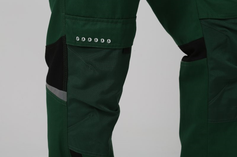 Knee Pad Pockets Mens Work Uniforms Velcro Fastener Mens Mechanic Overalls