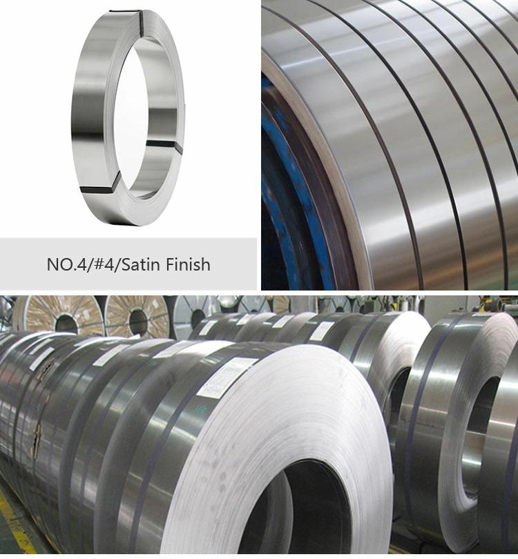 Customized ASTM Ss 304 Strips 201 316/316l 410 409 430 Stainless Steel Coil
