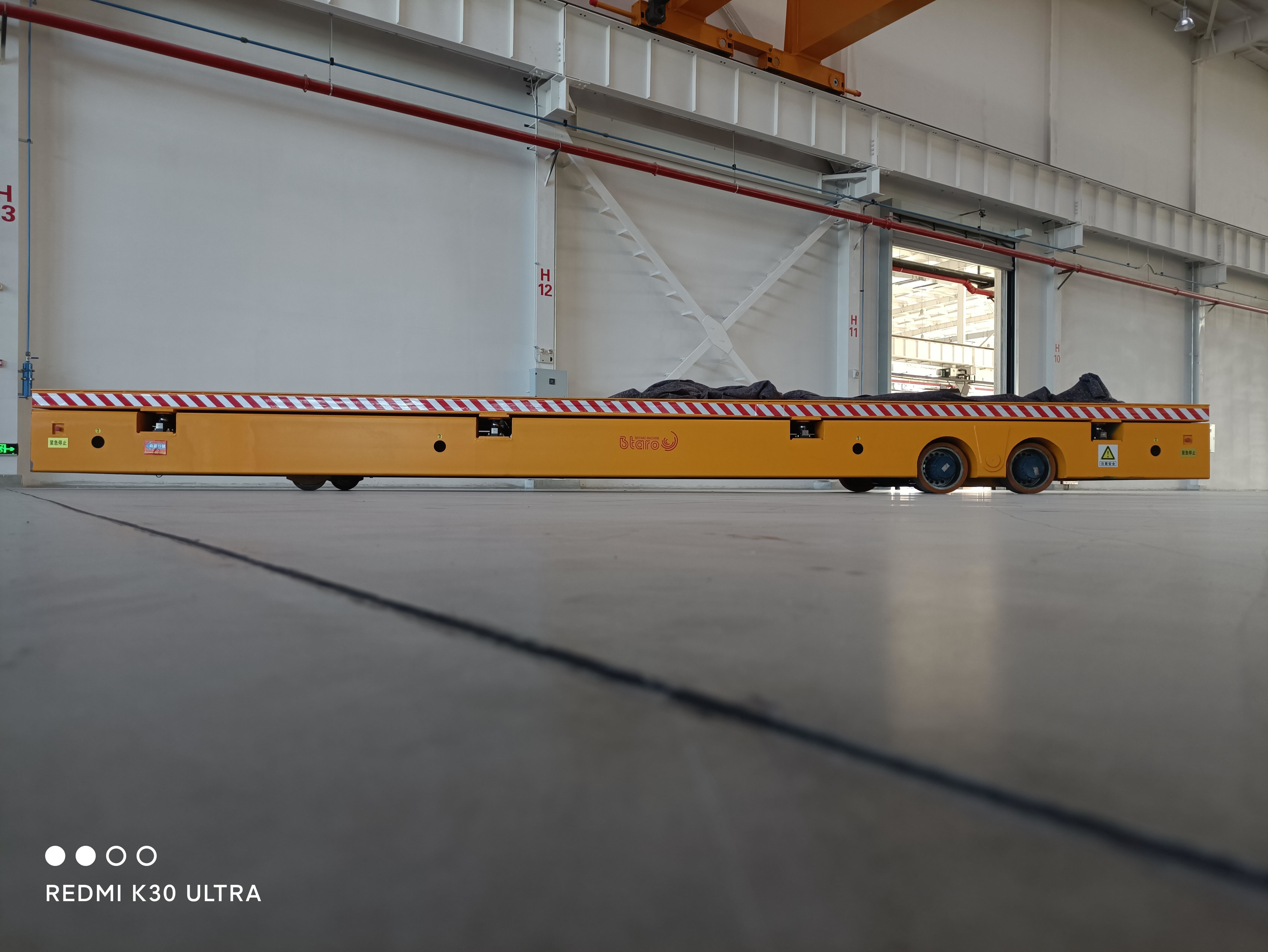 Made in China anti-explosion 20ton automatic heavy duty material handling equipment electric flat cart tool trolley cart