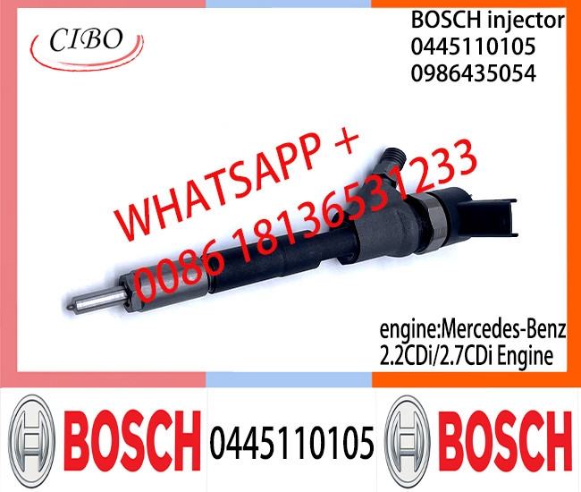 BOSCH Common Rail Injector 0445110105 0986435054 0445110170 0445110171 0445110182 for Mercedes-Benz 2.2CDi/2.7CDi