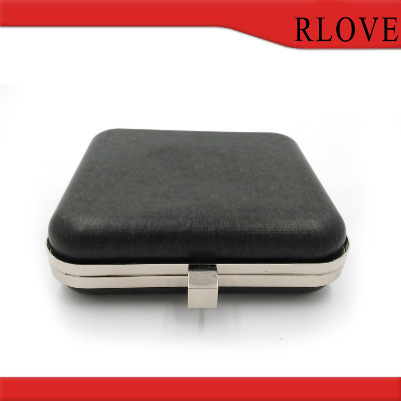 Popular Gold Color Square Shape Clutch Box Metal Frame Bag Making Accessories