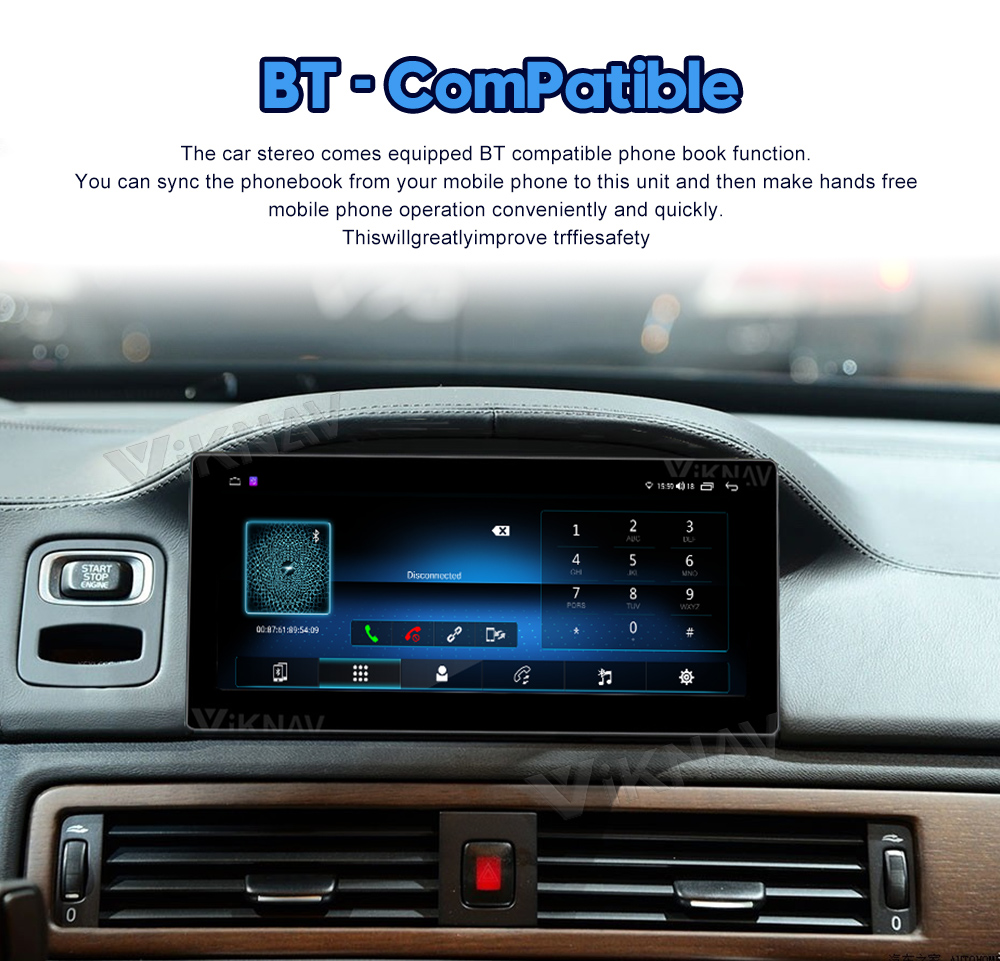 Viknav Car Radio For Volvo S80 (2012-2015) 8.8 inch HD Touch Screen Wireless Carplay Video Player Car GPS Navigation