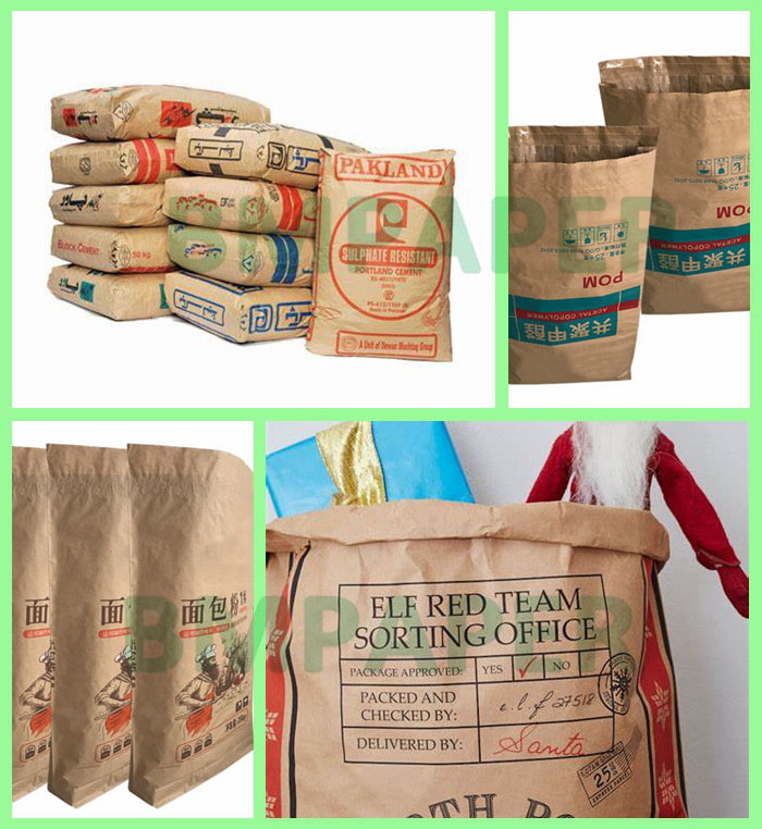 70gsm 80gsm 90gsm Virgen Extensible Brown Cement Kraft Paper Strong Burst Resistance 