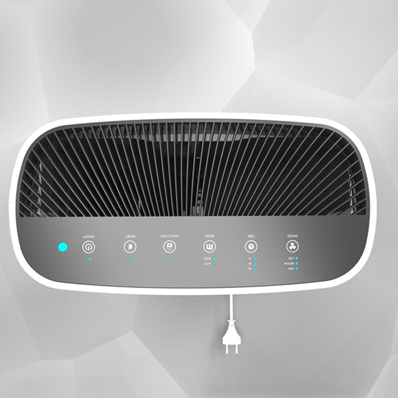 600CMH HEPA H14 PM2.5 Filtration air purifier with UVC air sterilizer and dininfection digital display touch control