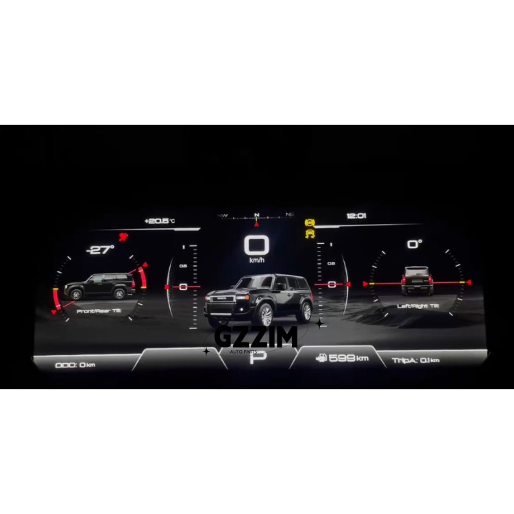 Toyota Prado Dashboard Panel Virtual Instrument Cluster CockPit LCD Speedometer