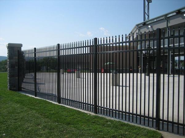 Quality Powder Coated  Steel Trellis Fence , Garden Palisade Fencing For Decoration for sale