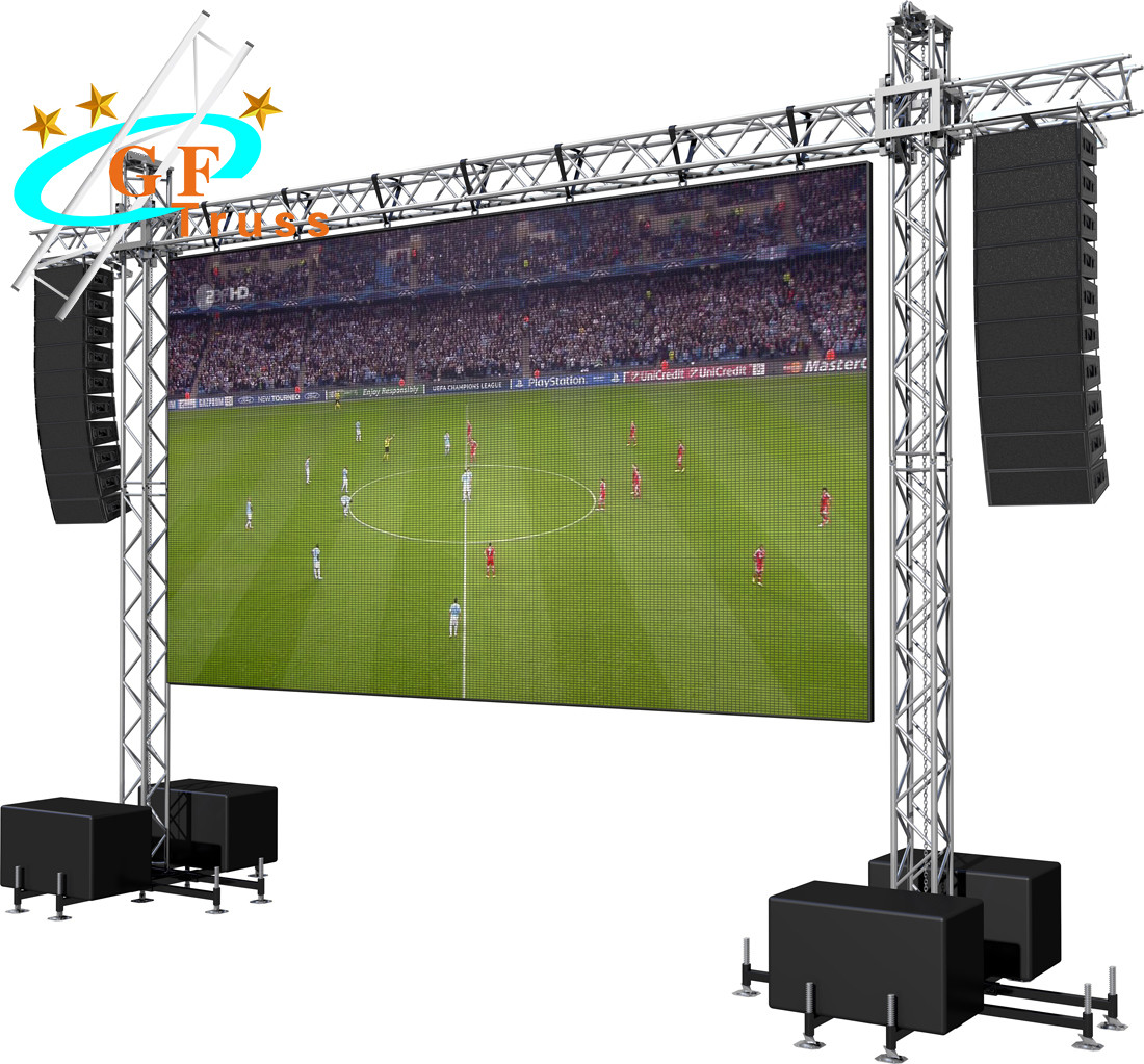 Goal Post Aluminum Video Wall Truss Structure For Hanging Screen