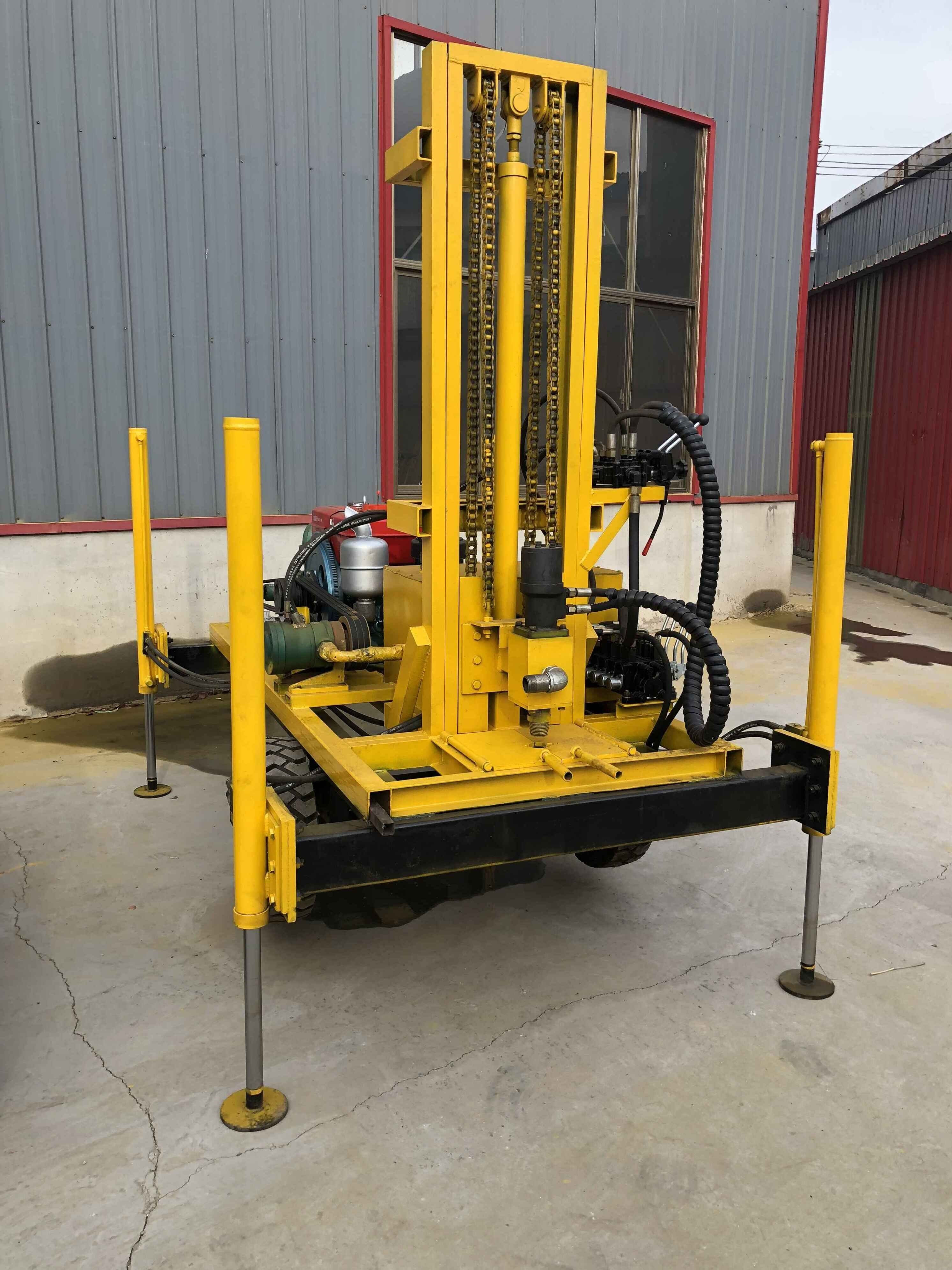 Dia300mm Borehole Drilling Machine , ISO Hydraulic Well Drilling Rig