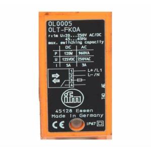 IFM OL0005 DIFFUSE REFLECTION SENSOR, INFRARED LIGHT, LO, DO