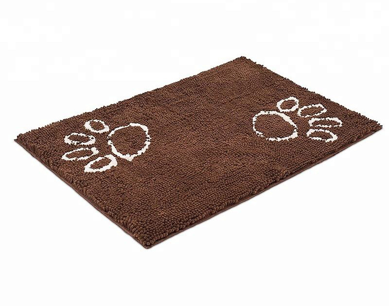 Microfiber Chenille Outdoor Pet Gear Placemat for Sloppy Dogs