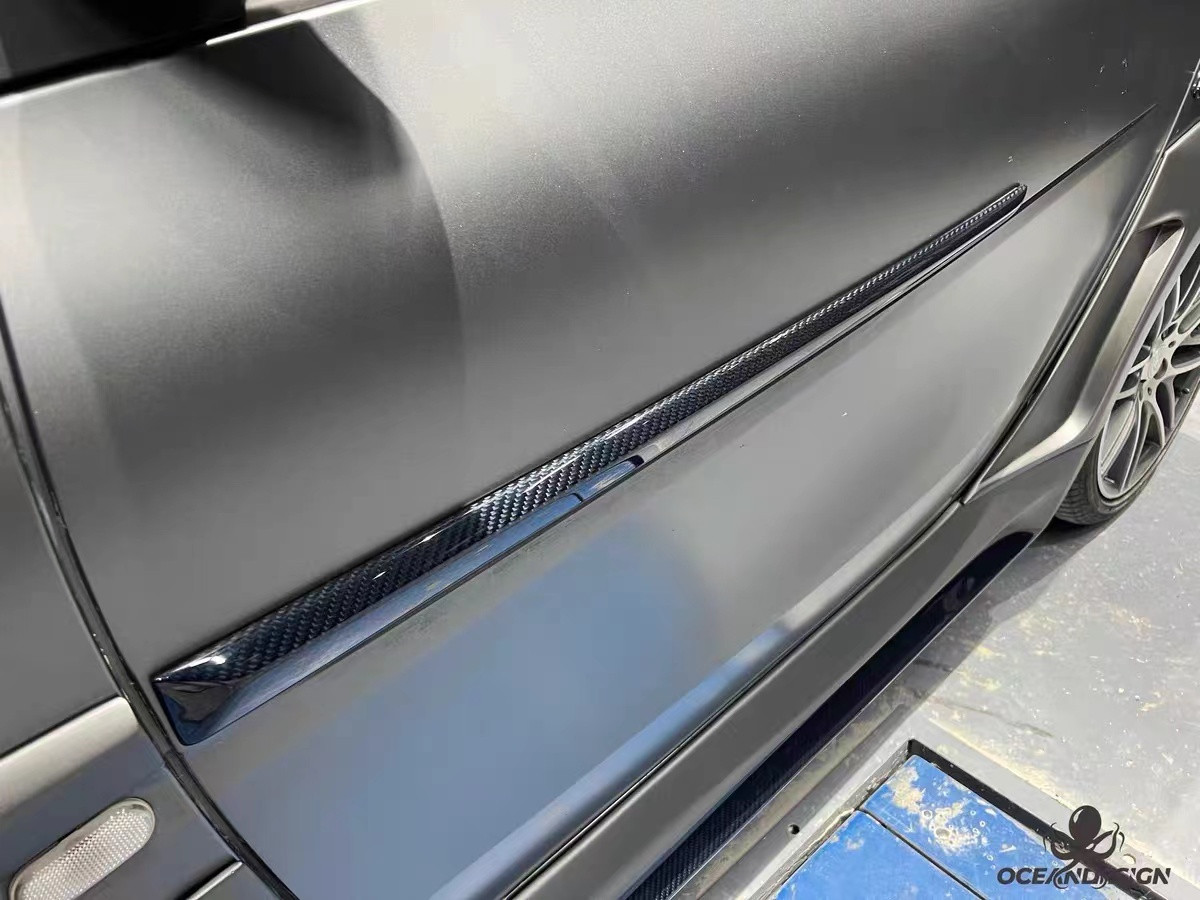 For Mercedes SMART Carbon Fiber Body Kit SMART Upgrades MSY-style Carbon Fiber Front Lip Diffuser Spoiler Widebody Kit