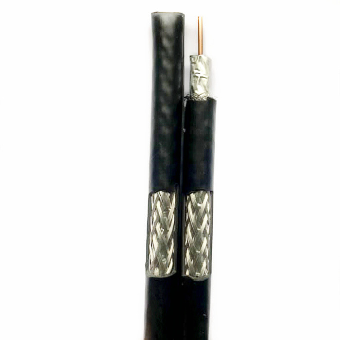 Dual RG6U Quad Shield Coaxial Cable 18 AWG CATV Class Eca CE Telecom Wire