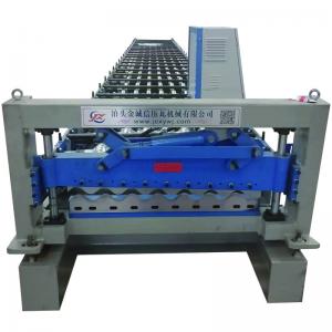 China 380v Corrugated Sheet Roll Forming Machine 18m/Min Corrugated Iron Sheet Making Machine on sale