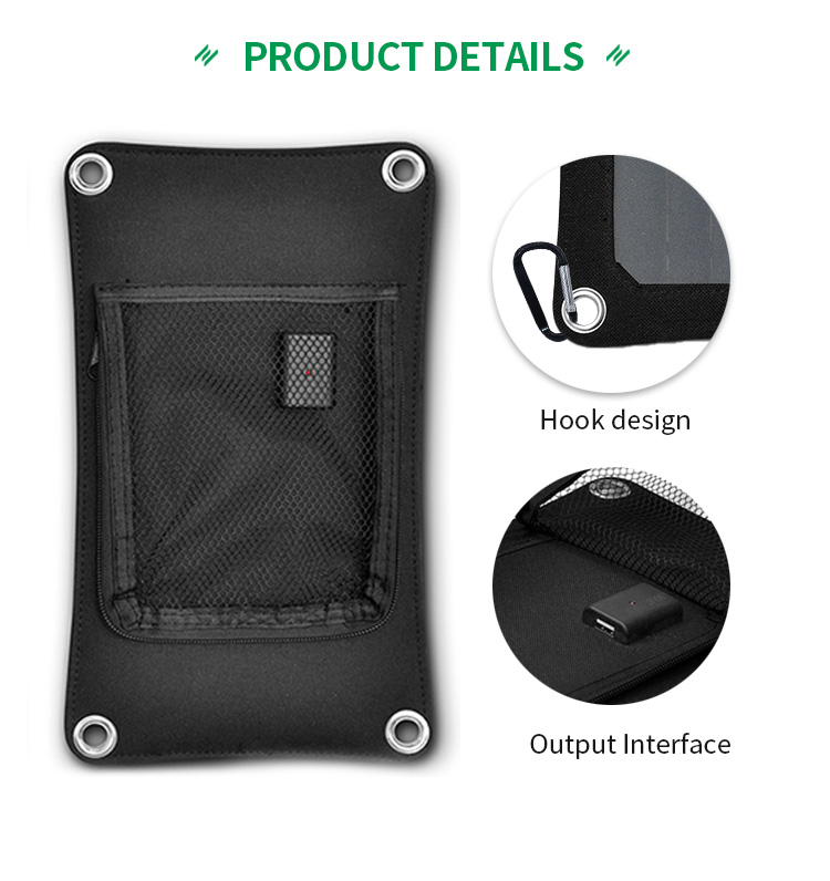 A1 7W 6V/1.16A Low Power Polysilicon Solar Cells Portable Waterproof