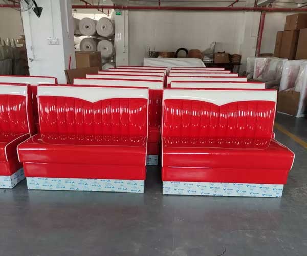 American 1950s Retro Style Cafe Sofa Set Restaurant Dining Booth Anti Aging