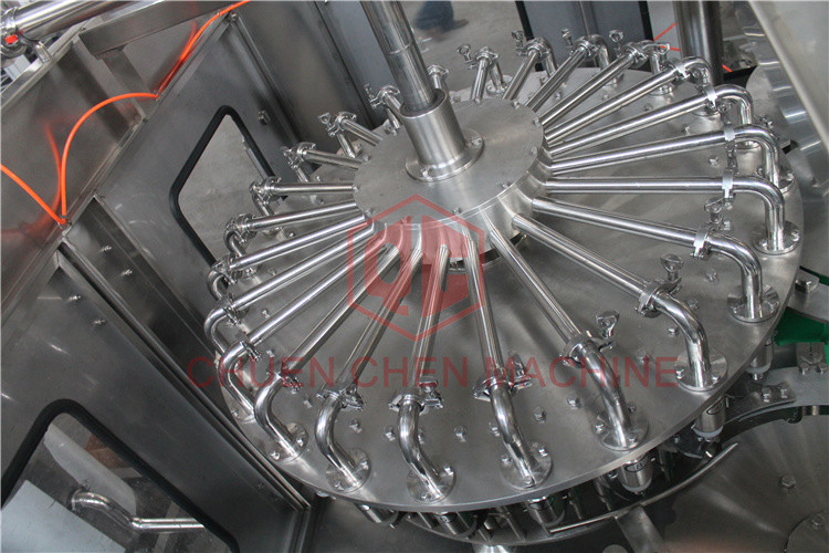 Hot Temperature Juice Filling Capping Labeling Machines With Return System