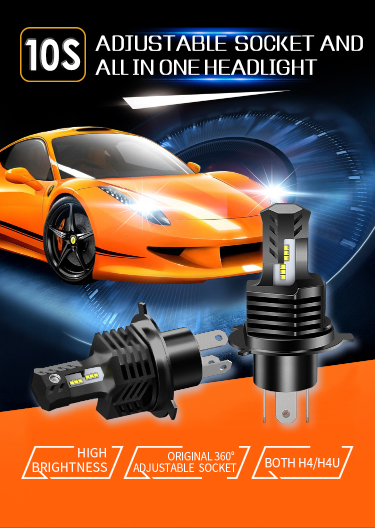F80 160W 40000lm 9005 9006 Fog Light Bulb 3000K 4500K 6500K 8000K