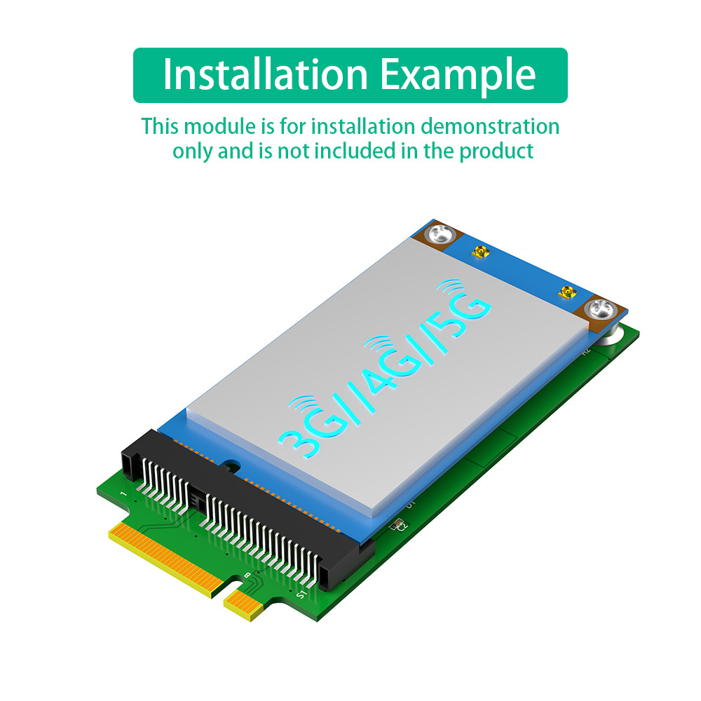 USB M.2 Key B to Mini PCI-E Adapter for 3G 4G 5G Module