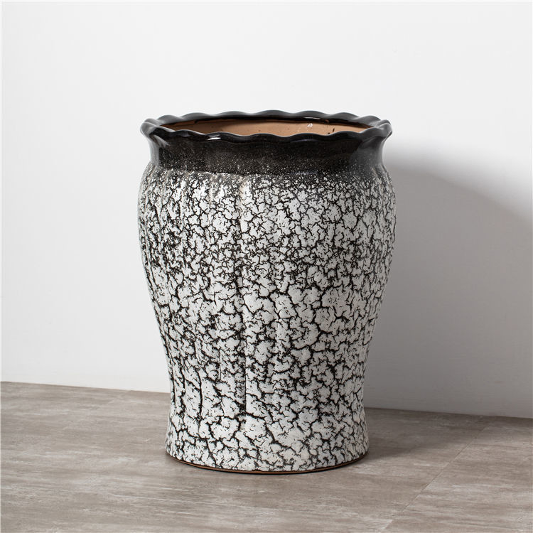 Hot selling creative big floor pots indoor outdoor hotel garden decoration ceramic flower pots for plants