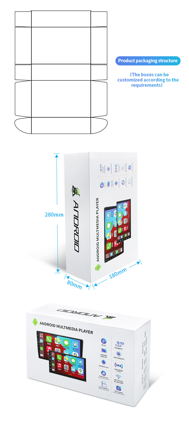 Universal Car GPS With Android With 1080P Screen WiFi Car Multimedia For Volkswagen