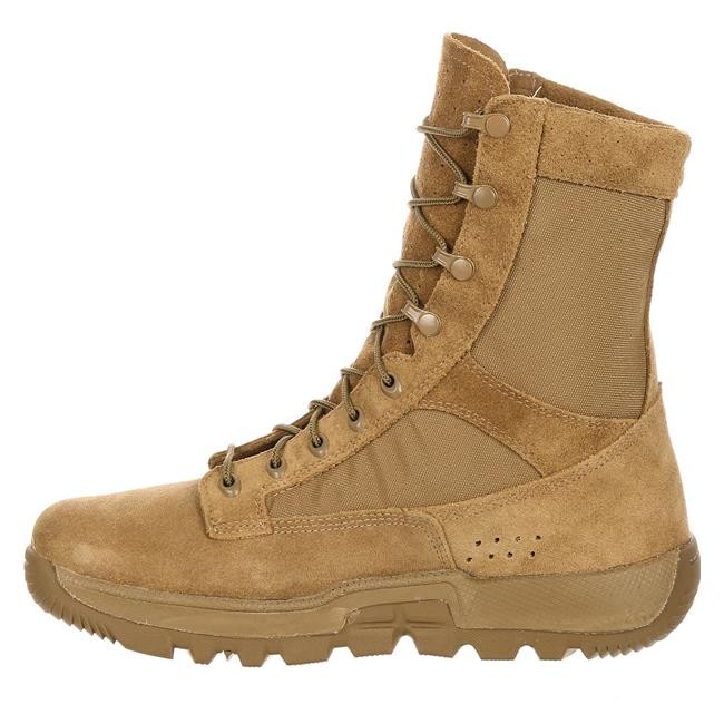 Water Resistant Leather Military Combat Boots 1000 Denier Cordura