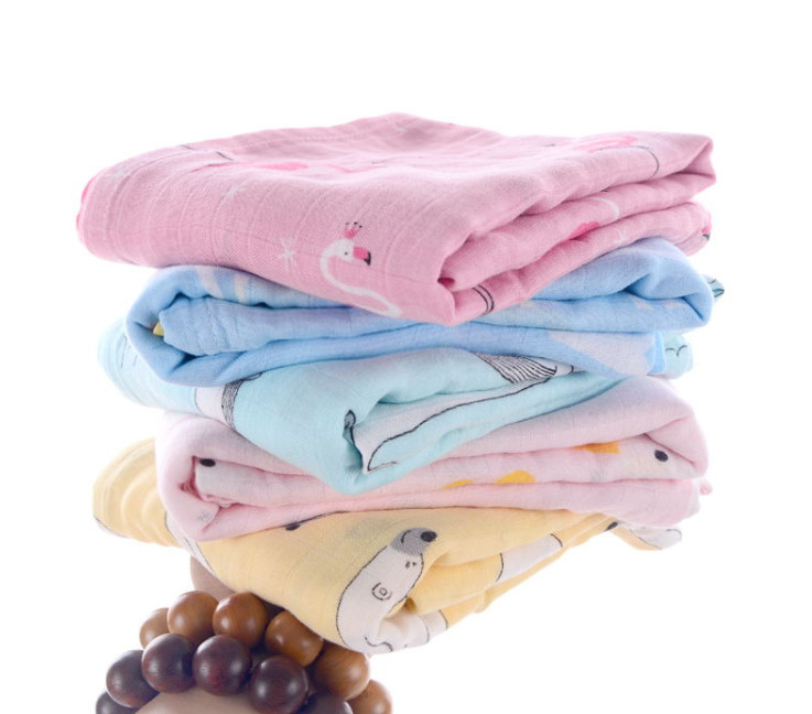 Summer Thin Muslin Gauze Fabric 53 inch Lovely Fox Picture Design