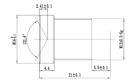Tachograph Lens M12 Fixed 1/4 2.6mm 120 Wide Angle CCTV Lens For OV9712/OV9732/H42 HD 720P CCTV Camera