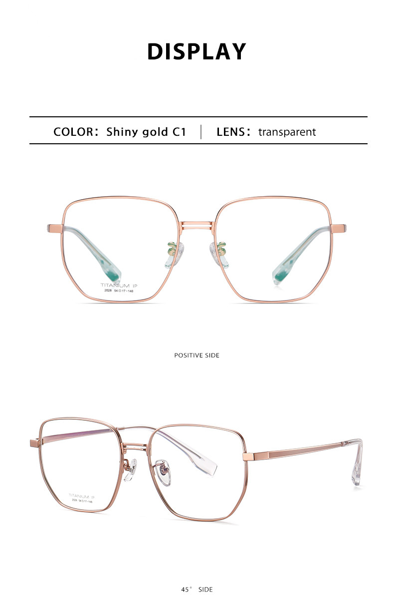 OEM Titanium Frame Glasses , CE Prescription Eyeglass Frames