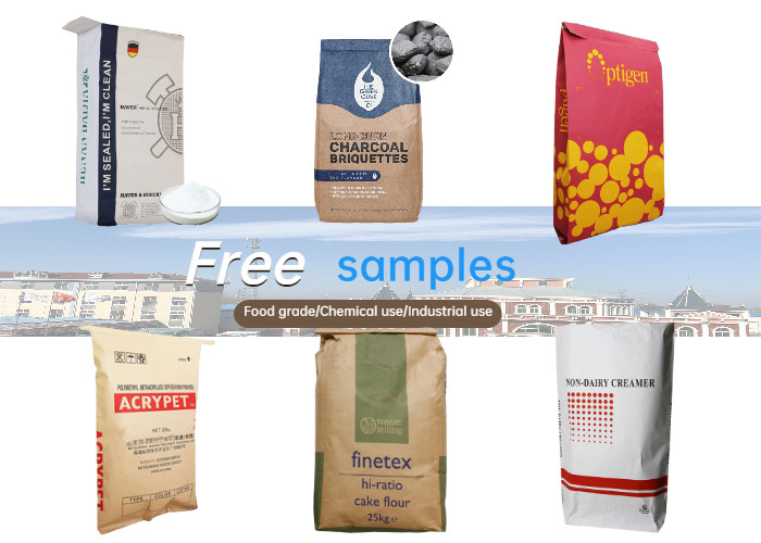 Chemical Calcium Ammonium Nitrate Sealed Paper Bags Sodium Chlorate Packaging