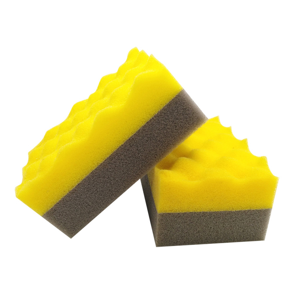 Blister Packaged S Size Car Wash Sponge With Detailing Corner Of Car Door Window