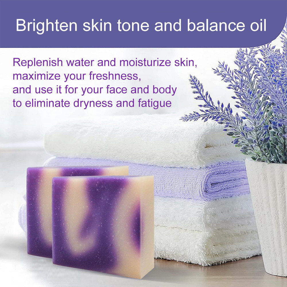 Herbal Organic Handmade Soap Lavender Scent Dry Skin Soap