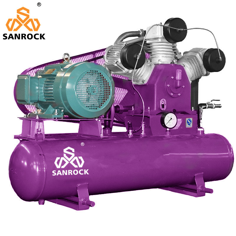 Belt-Driven Air Compressor Low Noise Industrial Air Compressor Reciprocating Air Compressor Machine