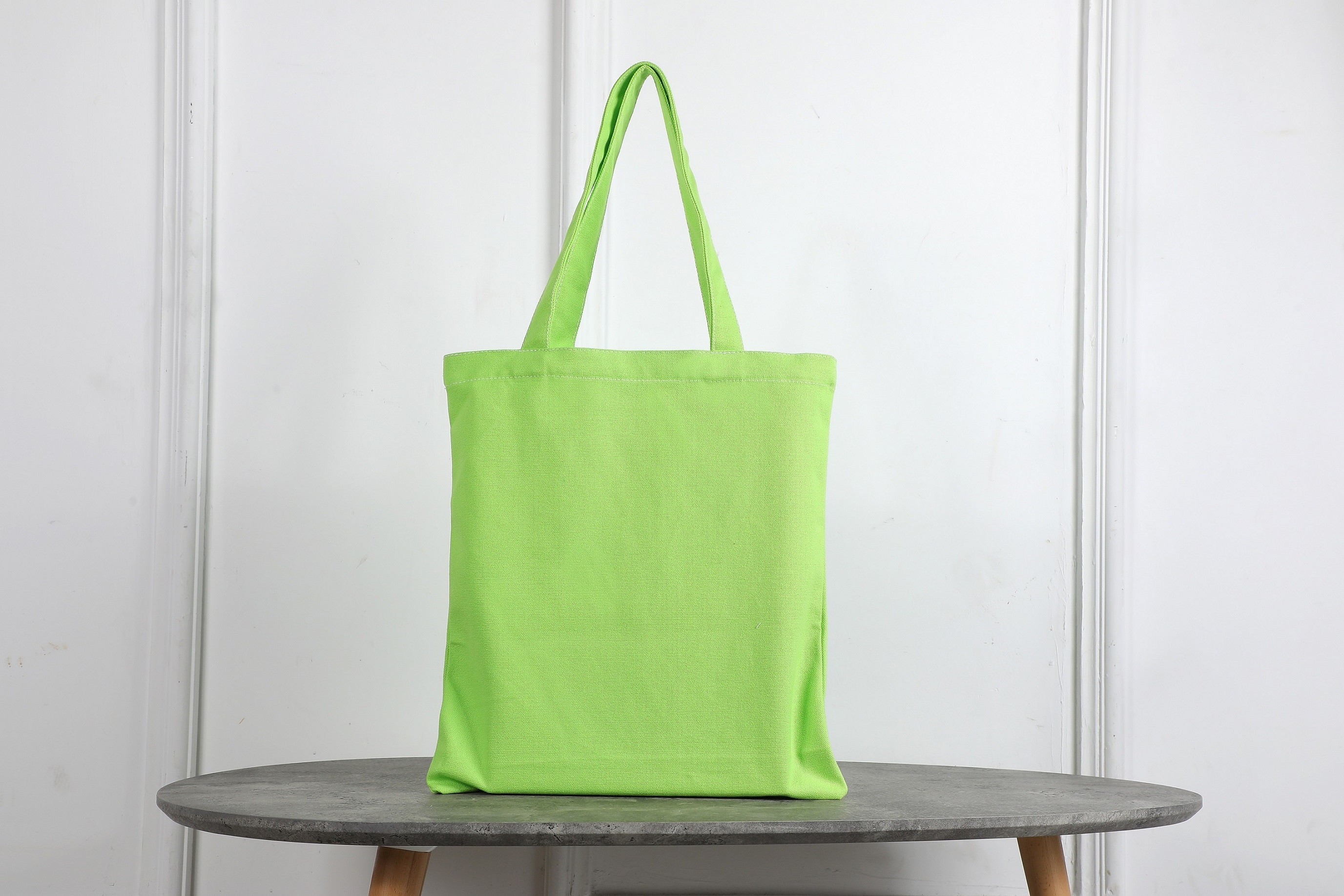 100% Cotton Tote Canvas Shoulder Bag Reusable Costom Designed handle bag