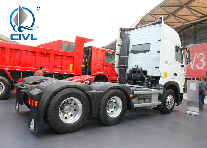 Double Sleepers International Tractor Truck SINOTRUK HOWO A7 LHD 6X4 Euro2 420HP ZZ4257V3247N1B
